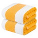 LIVARNO home Prémiový froté ručník, 50 x 100 cm, 500 g/m2, 2 kusy (žlutá/bílá)