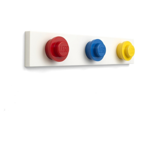 Lego® věšák na zeď, 3 ks - červená, modrá, žlutá