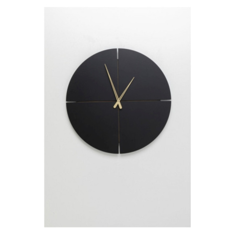KARE Design Nástěnné hodiny Andrea - černé Ø60cm
