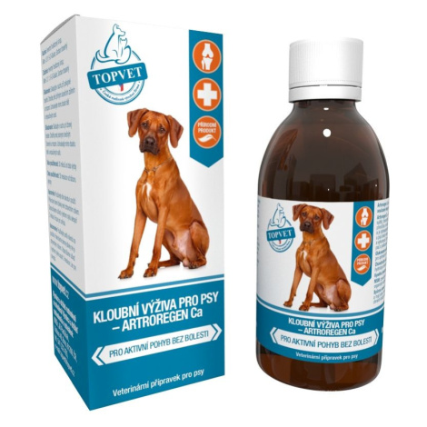 Topvet For Pets Kloubní výživa Artroregen Ca sirup pro psy 200 ml