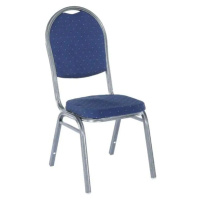 Tempo Kondela Židle JEFF - látka tmavě modrá/šedý rám + kupón KONDELA10 na okamžitou slevu 3% (k