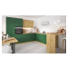 ArtExt Kuchyňská skříňka vysoká pro vestavnou lednici SILVER | D14DL 60 207 Barva korpusu: Bílá