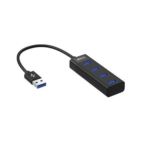AlzaPower Core USB-A (M) na 4× USB-A (F) černá