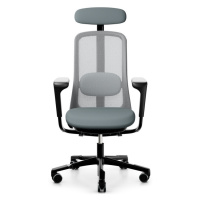 HÅG - Židle SOFI SOFI 7500 černá s područkami a s opěrkou hlavy, nižší sedák
