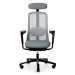 HÅG - Židle SOFI SOFI 7500 černá s područkami a s opěrkou hlavy, nižší sedák