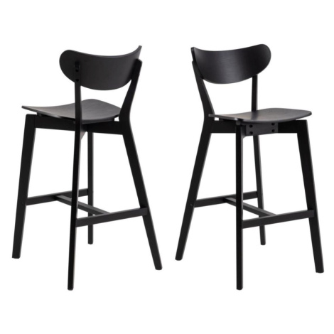 Barová židle Roxby, černá, dřevěná (99436) Actona