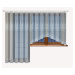 Dekorační žakárová záclona s řasící páskou ALWI 160 bílá 300x160 cm MyBestHome