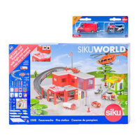 SIKU World - požární stanice s hasičským autem