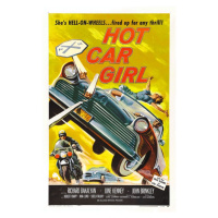 Ilustrace Hot Car Girl, 26.7 × 40 cm