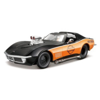 Maisto - Harley-Davidson Custom, 1970 Chevrolet Corvette, 1:24