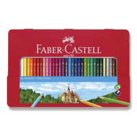 Pastelky Faber-Castell v plechové krabičce - 36 barev