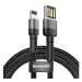 Baseus Cafule Lightning Double Sided USB kabel (1.5A) šedý/černý