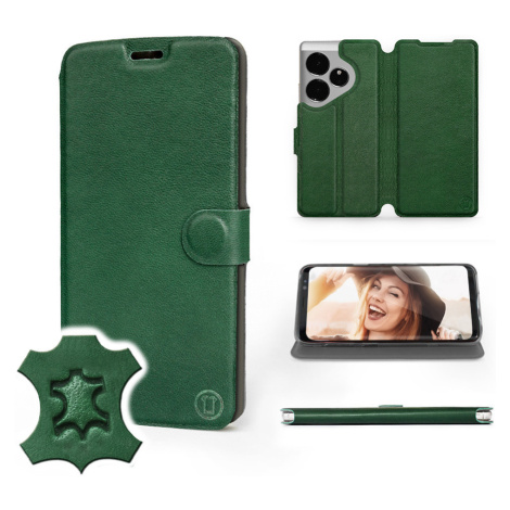 Pouzdro Mobiwear pro Realme Gt 6 Green Leather