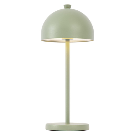 Stolní lampa zelená vč. LED IP54 Dobíjecí s nabíjecí stanicí - Squirrel QAZQA