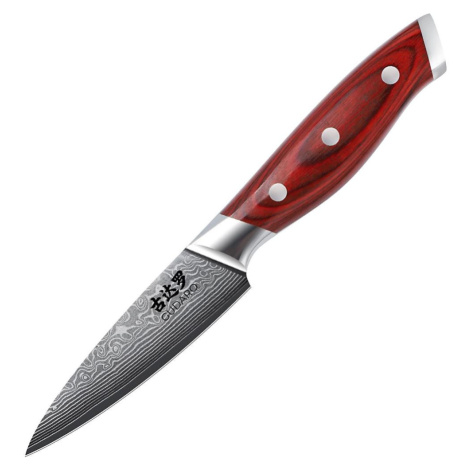 Gudaro - Damaškový kuchyňský nůž KENSHO 3,5", 67 vrstev oceli, délka 9,5 cm GD1002-A