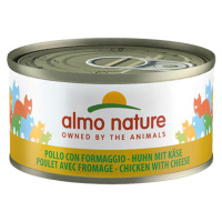 Almo Nature konzervy 24 x 70 g - Kuře a sýr