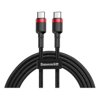 Baseus Cafule Series nabíjecí / datový kabel USB-C na USB-C PD2.0 60W Flash 1m, červená-čer