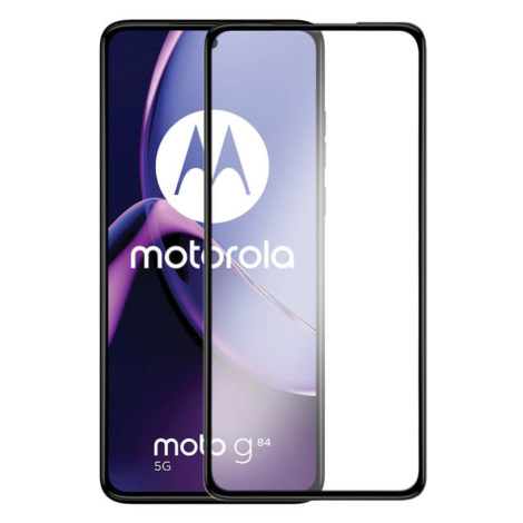 3x 3D tvrzené sklo s rámečkem pro Motorola Moto G84 5G - černé - 2+1 zdarma