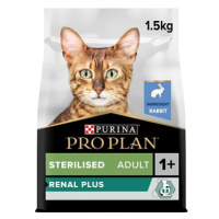 Pro Plan Cat Sterilised Renal Plus granule pro kastrované kočky s králíkem 1,5 kg