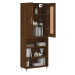 vidaXL Skříň highboard hnědý dub 69,5 x 34 x 180 cm kompozitní dřevo