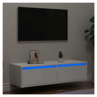 vidaXL TV skříňka s LED osvětlením bílá 100X35,5x25 cm