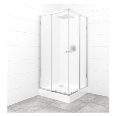 Set sprchového koutu a vaničky, čtverec 90x90 cm Multi Basic SIKOBKMUQ90CRCH SAT
