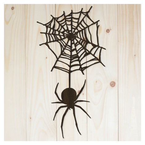Dřevěná dekorace na Halloween - Pavouk DUBLEZ