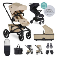 EASYWALKER Kočárek kombinovaný Jimmey Sand Taupe XXL RWS + Jackey Shadow Black