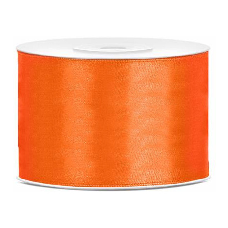 Saténová oranžová 50mm/25m - PartyDeco