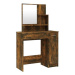 Shumee Toaletní stolek se zrcadlem kouřový dub 86,5 × 35 × 136 cm
