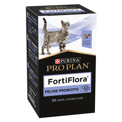 Purina Pro Plan Fortiflora Feline probiotické žvýkací kostky - 15 g (30 kusů)