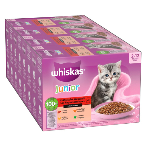 Whiskas Junior Jumbopack kapsičky 96 x 85 g - klasický výběr v omáčce (85 g)