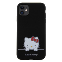 Zadní kryt Hello Kitty Liquid Silicone Daydreaming Logo pro Apple iPhone 11, black