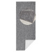 NORTHRUGS - Hanse Home koberce Běhoun Twin-Wendeteppiche 103097 grey cream – na ven i na doma - 