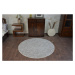 Dywany Lusczow Kulatý koberec SERENADE Graib šedo-béžový