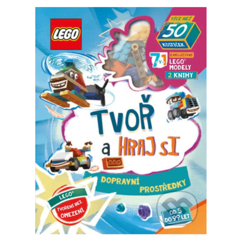 LEGO Iconic: Tvoř a hraj si - Dopravní prostředky - kniha z kategorie Hravé úlohy CPRESS