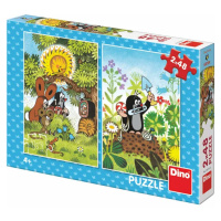 Puzzle Krtek s přáteli 2x48 dílků