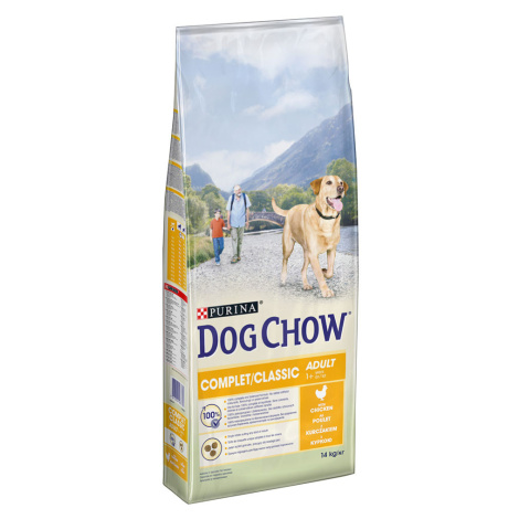 PURINA Dog Chow Complet/Classic s kuřetem - 2 x 14 kg