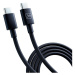 3mk Hyper Cable USB-C/USB-C datový kabel, 100W, 1,2m černý