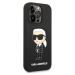 Zadní kryt Karl Lagerfeld Liquid Silicone Ikonik NFT pro Apple iPhone 15 Pro Max, black