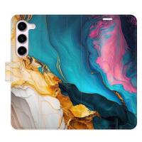 iSaprio Flip pouzdro Colourful Marble pro Samsung Galaxy S23 5G