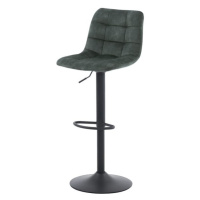 Barová židle BRIANA zelená/černá