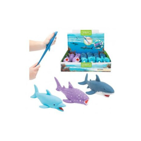 Teddies Zvířátko mořské antistresové mačkací silikon plněné pískem 17-21cm 3 druhy