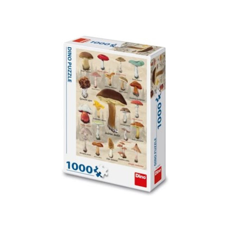 Houby koláž 1000 Puzzle Dino