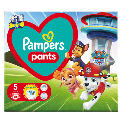 Plenkové Kalhotky Pampers Baby-Dry Edice Paw Patrol Velikost 5, 66 Plenek, 12kg - 17kg