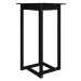 Shumee Barový stolek černý 60 × 60 × 110 cm masivní borové dřevo