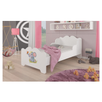 Dětská postel s obrázky - čelo Ximena Rozměr: 160 x 80 cm, Obrázek: Slůně