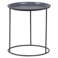 Světle šedý odkládací stolek WOOOD Ivar, ø 40 cm