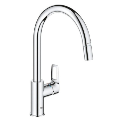 Dřezová baterie Grohe Start Loop s vytahovací sprškou chrom 30556000