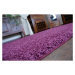 Dywany Lusczow Kusový koberec SHAGGY Izebelie 5cm fialový